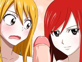 การ์ตูนแฟรี่เทลxxx นั่งอาบน้ำแล้วเอามือขยำหัวนมแถมยัดหีตกเบ็ดอย่างเด็ด