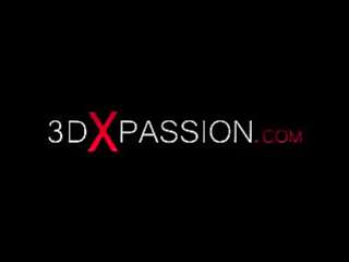 Devil fucks hard a hot teen schoolgirl in the dark inferno 3D cartoon