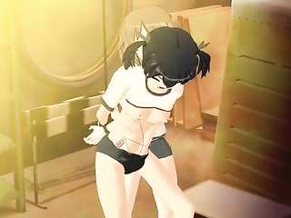 3D Animated Lesbian Video